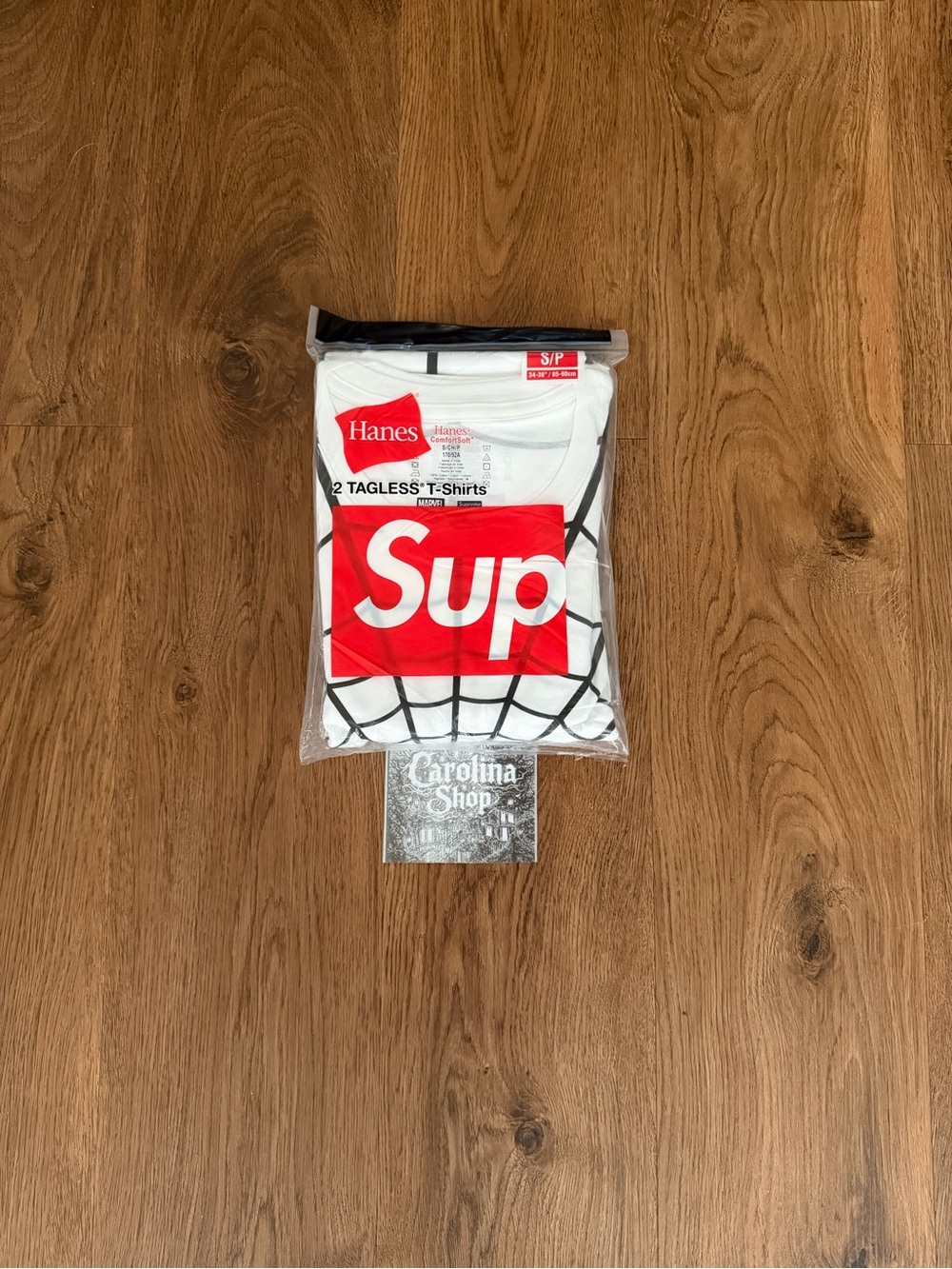 Supreme x Hanes Spider-Man Tagless Tee White/Black 2 Pack 🕷️🕸️